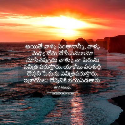 Picture 05 - యెషయా 29:23 TELIRV - అయితే వాళ్ళ - Bible Verse Picture