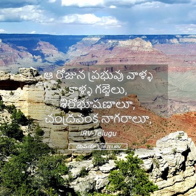 Picture 05 - యెషయా 3:18 TELIRV - ఆ రోజున ప్రభువు - Bible Verse Picture