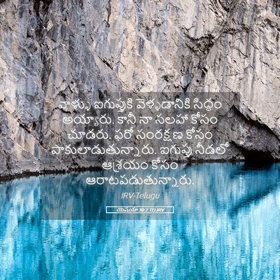 Picture 05 - యెషయా 30:2 TELIRV - వాళ్ళు ఐగుప్తుకి - Bible Verse Picture