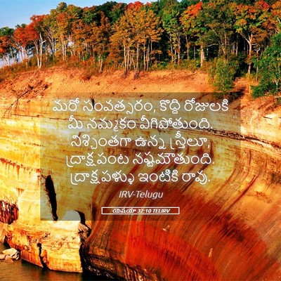 Picture 05 - యెషయా 32:10 TELIRV - మరో సంవత్సరం, - Bible Verse Picture