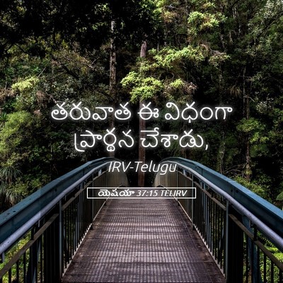 Picture 05 - యెషయా 37:15 TELIRV - తరువాత ఈ విధంగా - Bible Verse Picture