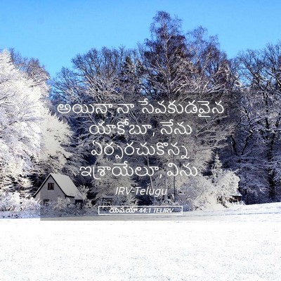 Picture 05 - యెషయా 44:1 TELIRV - అయినా నా - Bible Verse Picture