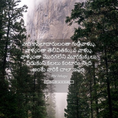 Picture 05 - యెషయా 56:10 TELIRV - వారి - Bible Verse Picture