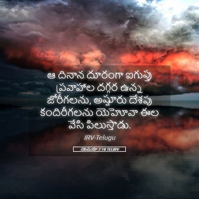 Picture 05 - యెషయా 7:18 TELIRV - ఆ దినాన దూరంగా - Bible Verse Picture