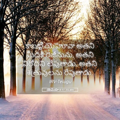 Picture 05 - యెషయా 9:11 TELIRV - కాబట్టి యెహోవా - Bible Verse Picture