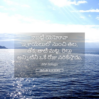 Picture 05 - యెషయా 9:14 TELIRV - కాబట్టి యెహోవా - Bible Verse Picture
