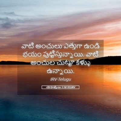 Picture 05 - యెహెజ్కేలు 1:18 TELIRV - వాటి అంచులు - Bible Verse Picture