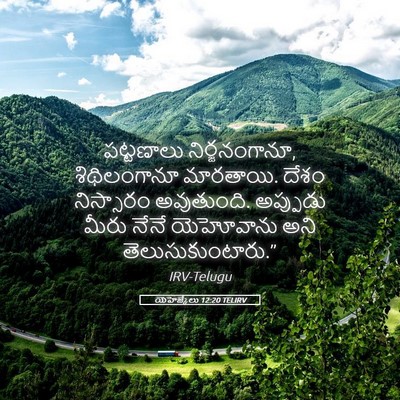 Picture 05 - యెహెజ్కేలు 12:20 TELIRV - పట్టణాలు - Bible Verse Picture