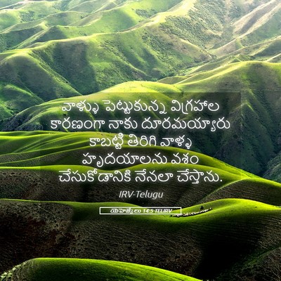 Picture 05 - యెహెజ్కేలు 14:5 TELIRV - వాళ్ళు - Bible Verse Picture