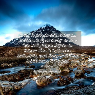 Picture 05 - యెహెజ్కేలు 16:41 TELIRV - వాళ్ళు నీ ఇళ్ళను - Bible Verse Picture