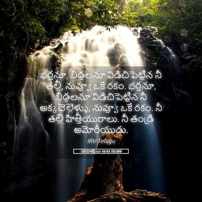 Picture 05 - యెహెజ్కేలు 16:45 TELIRV - భర్తనూ, బిడ్డలనూ - Bible Verse Picture