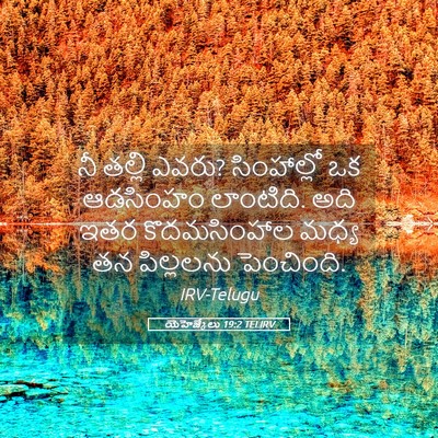 Picture 05 - యెహెజ్కేలు 19:2 TELIRV - నీ తల్లి ఎవరు? - Bible Verse Picture