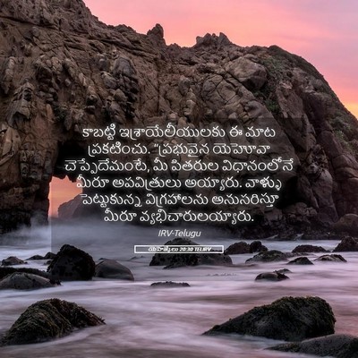 Picture 05 - యెహెజ్కేలు 20:30 TELIRV - కాబట్టి - Bible Verse Picture