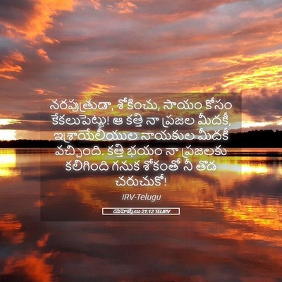 Picture 05 - యెహెజ్కేలు 21:12 TELIRV - నరపుత్రుడా, - Bible Verse Picture