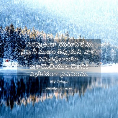 Picture 05 - యెహెజ్కేలు 21:2 TELIRV - “నరపుత్రుడా, - Bible Verse Picture