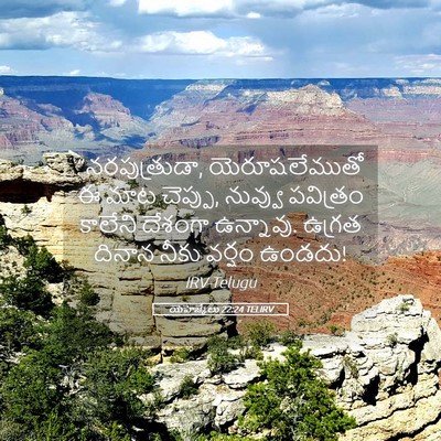 Picture 05 - యెహెజ్కేలు 22:24 TELIRV - “నరపుత్రుడా, - Bible Verse Picture