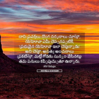 Picture 05 - యెహెజ్కేలు 22:28 TELIRV - దాని ప్రవక్తలు - Bible Verse Picture