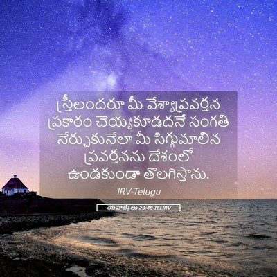 Picture 05 - యెహెజ్కేలు 23:48 TELIRV - స్త్రీలందరూ మీ - Bible Verse Picture