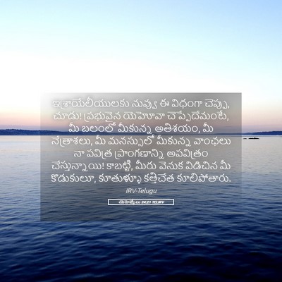 Picture 05 - యెహెజ్కేలు 24:21 TELIRV - ఇశ్రాయేలీయులకు - Bible Verse Picture
