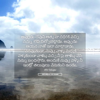 Picture 05 - యెహెజ్కేలు 3:25 TELIRV - అప్పుడు దేవుని - Bible Verse Picture