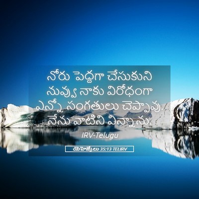 Picture 05 - యెహెజ్కేలు 35:13 TELIRV - నోరు పెద్దగా - Bible Verse Picture