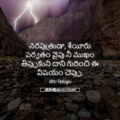 Picture 05 - యెహెజ్కేలు 35:2 TELIRV - నరపుత్రుడా, - Bible Verse Picture