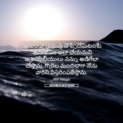 Picture 05 - యెహెజ్కేలు 36:37 TELIRV - యెహోవా ప్రభువు - Bible Verse Picture