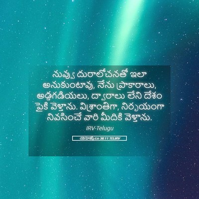 Picture 05 - యెహెజ్కేలు 38:11 TELIRV - నువ్వు దురాలోచనతో - Bible Verse Picture