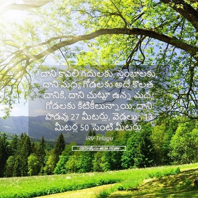 Picture 05 - యెహెజ్కేలు 40:36 TELIRV - దాని కావలి గదులకు, - Bible Verse Picture