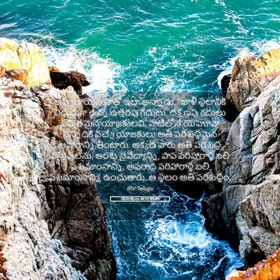 Picture 05 - యెహెజ్కేలు 42:13 TELIRV - అప్పుడాయన నాతో - Bible Verse Picture
