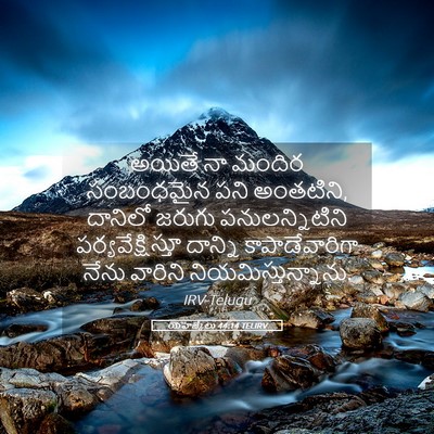 Picture 05 - యెహెజ్కేలు 44:14 TELIRV - అయితే నా మందిర - Bible Verse Picture