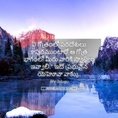 Picture 05 - యెహెజ్కేలు 47:23 TELIRV - ఏ గోత్రంలో - Bible Verse Picture