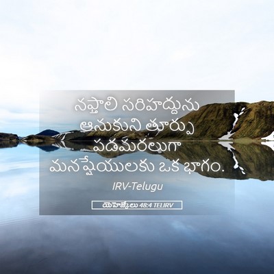 Picture 05 - యెహెజ్కేలు 48:4 TELIRV - నఫ్తాలి - Bible Verse Picture