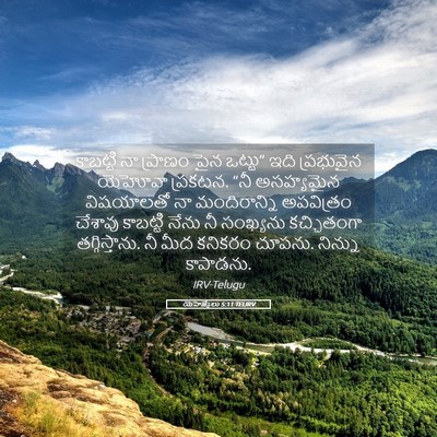 Picture 05 - యెహెజ్కేలు 5:11 TELIRV - కాబట్టి నా ప్రాణం - Bible Verse Picture
