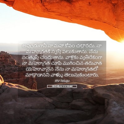 Picture 05 - యెహెజ్కేలు 5:13 TELIRV - అప్పుడుగానీ నా - Bible Verse Picture