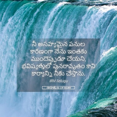 Picture 05 - యెహెజ్కేలు 5:9 TELIRV - నీ అసహ్యమైన పనుల - Bible Verse Picture
