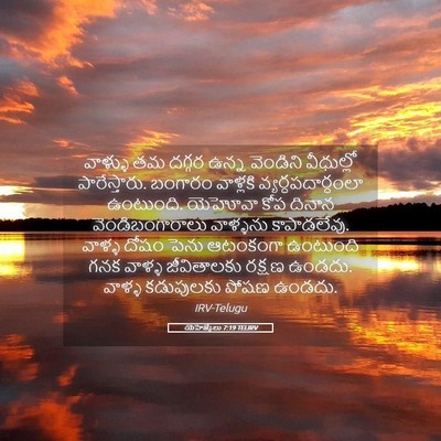 Picture 05 - యెహెజ్కేలు 7:19 TELIRV - వాళ్ళు తమ దగ్గర - Bible Verse Picture