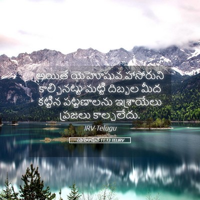 Picture 05 - యెహోషువ 11:13 TELIRV - అయితే యెహోషువ - Bible Verse Picture