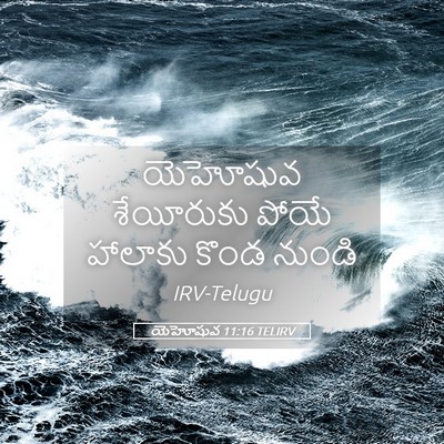 Picture 05 - యెహోషువ 11:16 TELIRV - యెహోషువ శేయీరుకు - Bible Verse Picture