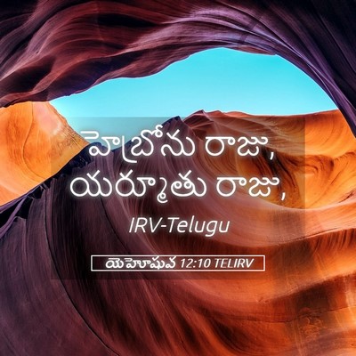 Picture 05 - యెహోషువ 12:10 TELIRV - హెబ్రోను రాజు, - Bible Verse Picture