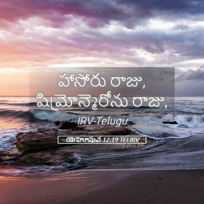Picture 05 - యెహోషువ 12:19 TELIRV - హాసోరు రాజు, - Bible Verse Picture