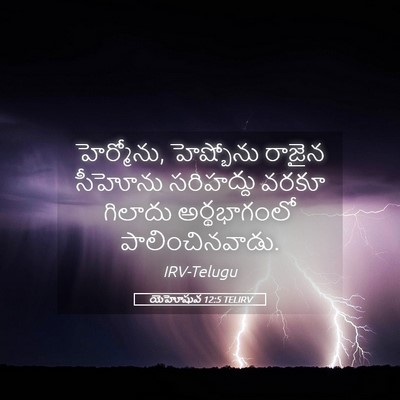 Picture 05 - యెహోషువ 12:5 TELIRV - హెర్మోను, - Bible Verse Picture