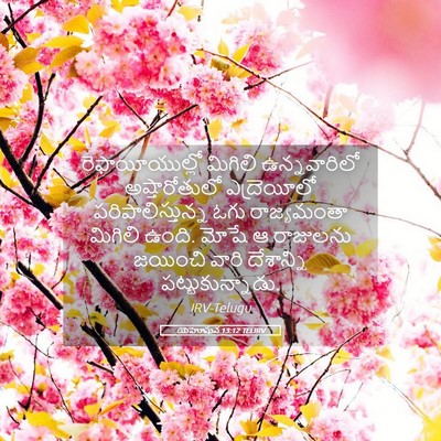 Picture 05 - యెహోషువ 13:12 TELIRV - రెఫాయీయుల్లో - Bible Verse Picture