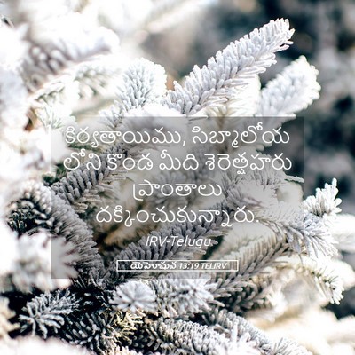Picture 05 - యెహోషువ 13:19 TELIRV - కిర్యతాయిము, - Bible Verse Picture