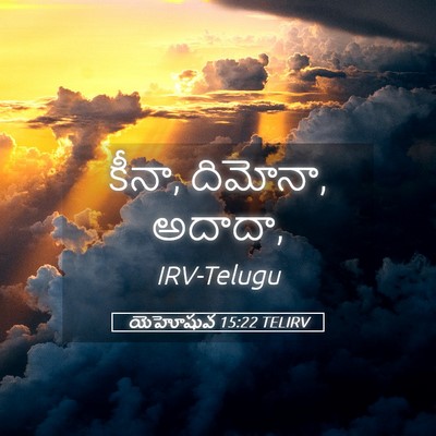 Picture 05 - యెహోషువ 15:22 TELIRV - కీనా, దిమోనా, - Bible Verse Picture
