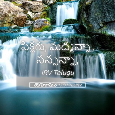 Picture 05 - యెహోషువ 15:31 TELIRV - సిక్లగు, మద్మన్నా, - Bible Verse Picture