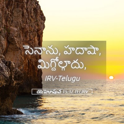 Picture 05 - యెహోషువ 15:37 TELIRV - సెనాను, హదాషా, - Bible Verse Picture