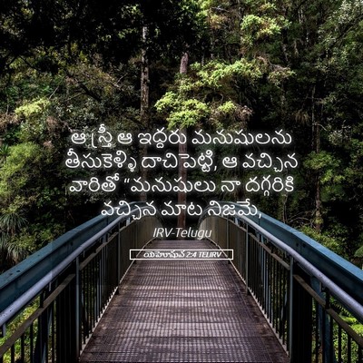 Picture 05 - యెహోషువ 2:4 TELIRV - ఆ స్త్రీ ఆ ఇద్దరు - Bible Verse Picture