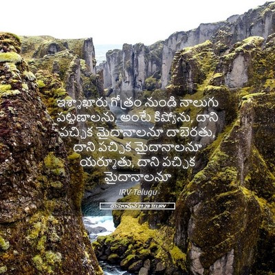 Picture 05 - యెహోషువ 21:28 TELIRV - ఇశ్శాఖారు గోత్రం - Bible Verse Picture
