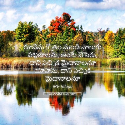 Picture 05 - యెహోషువ 21:36 TELIRV - రూబేను గోత్రం - Bible Verse Picture